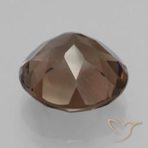 Quartzo Fumê Hickory Brown Natural 7.27ct, Redondo, VVS-VS