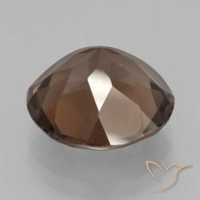 Quartzo Fumê Castanho médio Natural 6.51ct, Redondo, VVS-VS