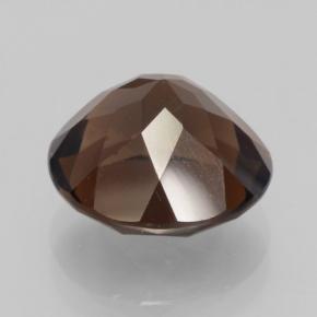 Quartzo fumê marrom natural 4,83ct, corte redondo, VVS-VS