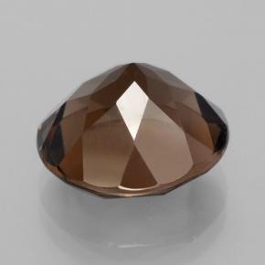 Quartzo fumê marrom natural 6,96ct, corte redondo, VVS-VS