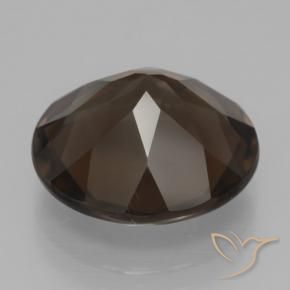 Quartzo Fumê Umber Brown Natural 7.20ct, Redondo, VVS-VS