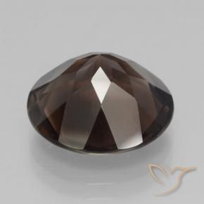 Quartzo Fumê Chocolate marrom Natural 7.70ct, Redondo, VVS-VS