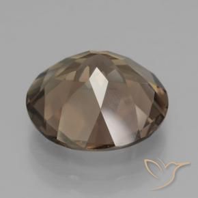 Quartzo Fumê Hickory Brown Natural 7.86ct, Redondo, VVS-VS
