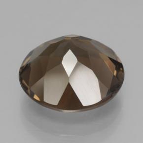 Quartzo fumê marrom natural 6,79ct, corte redondo, VVS-VS