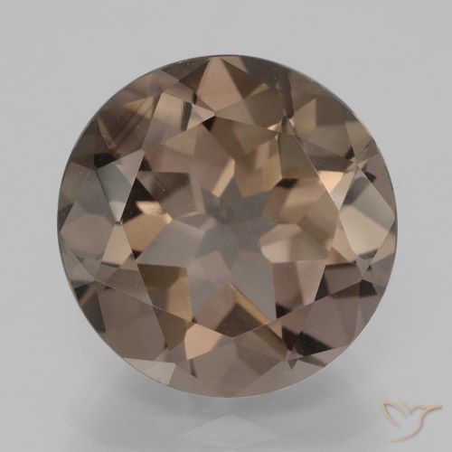 7.83ct Natural Castanho médio Quartzo Fumê, Redondo, VVS-VS
