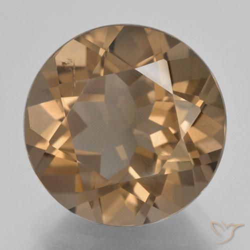 Quartzo Fumê Marrom claro Natural 8.72ct, Redondo, VS