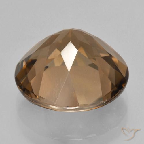 Quartzo Fumê Marrom claro Natural 8.72ct, Redondo, VS