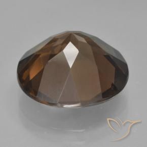 Quartzo Fumê Castanho médio Natural 7.45ct, Redondo, VS