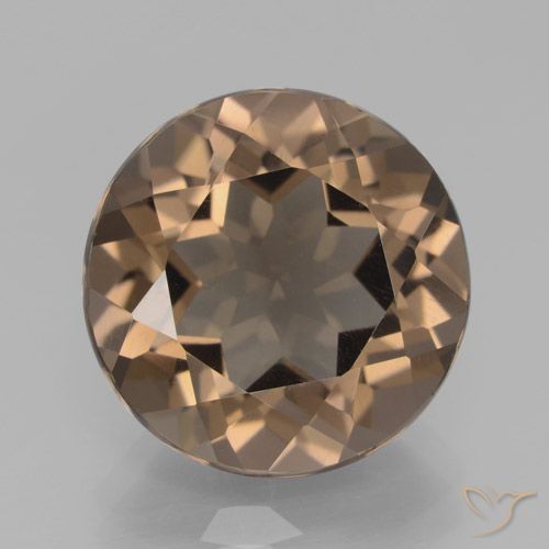 8.47ct Natural Castanho médio Quartzo Fumê, Redondo, VVS-VS