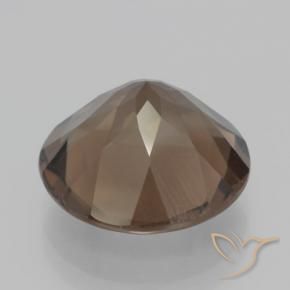 Quartzo Fumê Castanho médio Natural 7.46ct, Redondo, VVS-VS
