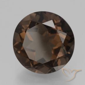 Quartzo Fumê Castanho médio Natural 7.58ct, Redondo, VVS-VS