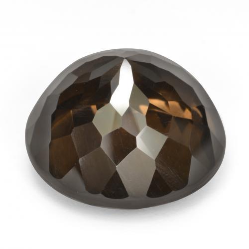 Quartzo fumê marrom natural 26,23ct, corte redondo, VVS-VS