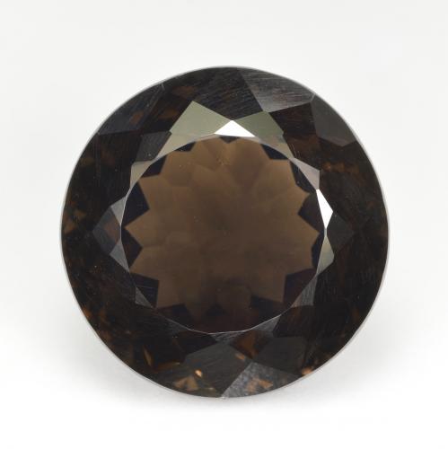 Quartzo fumê marrom natural 23,12ct, corte redondo, VVS-VS