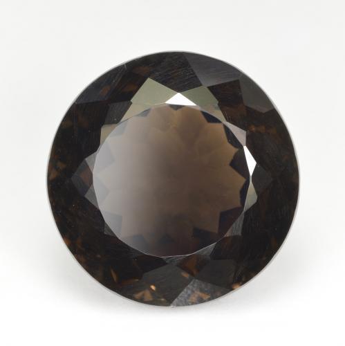 Quartzo fumê marrom natural 23,12ct, corte redondo, VVS-VS