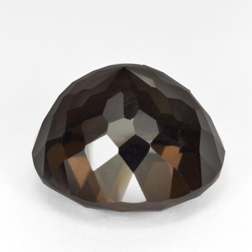 Quartzo fumê marrom natural 23,12ct, corte redondo, VVS-VS