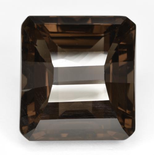 Quartzo fumê marrom natural 31,23ct, corte esmeralda, VVS-VS