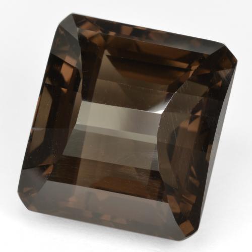 Quartzo fumê marrom natural 31,23ct, corte esmeralda, VVS-VS