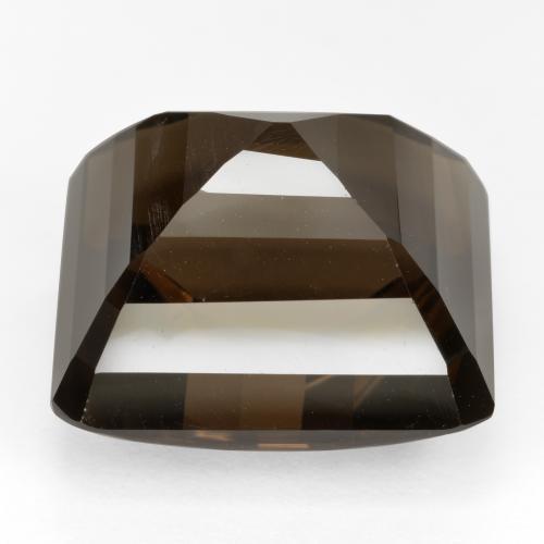 Quartzo fumê marrom natural 31,23ct, corte esmeralda, VVS-VS