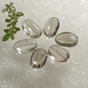 Pedras preciosas de Quartzo Fumê Madeira Muito Clara Castanho natural de 8.86 ct, oval, Transparente