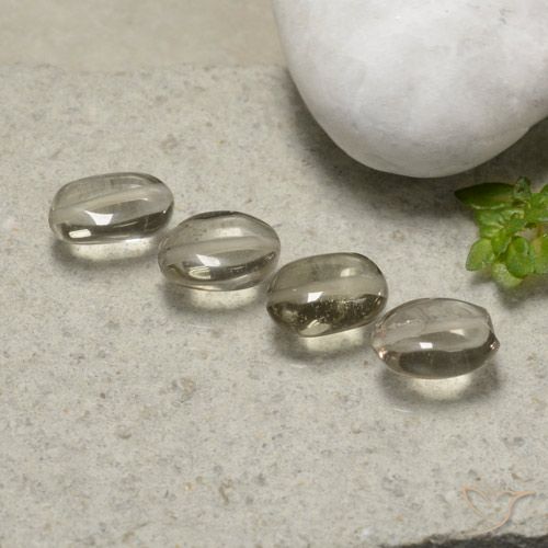4.45ctw Natural Castanho muito claro Quartzo Fumê, oval, Transparente
