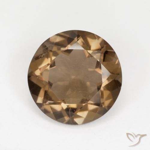 5.03ct Natural Moca claro Quartzo Fumê, Redondo, VVS-VS
