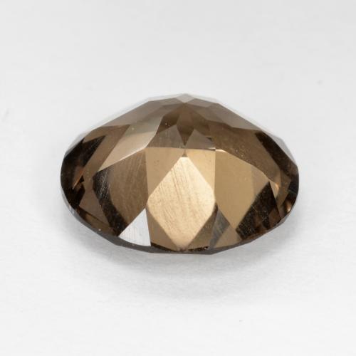 Quartzo fumê marrom natural 4,63ct, corte redondo, VS