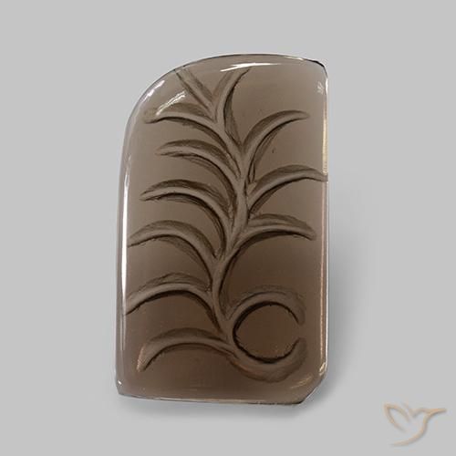 23.88ct Natural Castanho médio Quartzo Fumê, Chique, Transparente