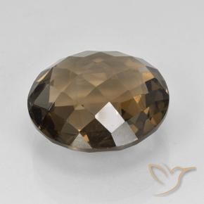 Quartzo Fumê Castanho médio-escuro Natural 8.38ct, Redondo, VVS-VS