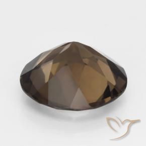 Quartzo Fumê Umber Brown Natural 4.20ct, Redondo, VVS