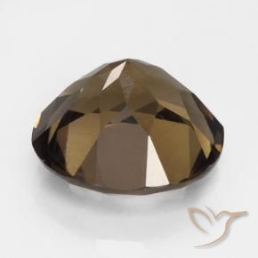 Quartzo Fumê Marrom Quente Natural 5.33ct, Redondo, VVS