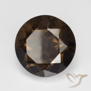 Quartzo Fumê Marrom Natural 5.80ct, Redondo, VVS