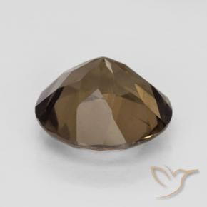 Quartzo Fumê Gingerbread Marrom Natural 5.45ct, Redondo, VVS-VS