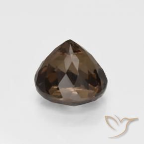 Quartzo Fumê Marrom Natural 3.55ct, Redondo, VVS