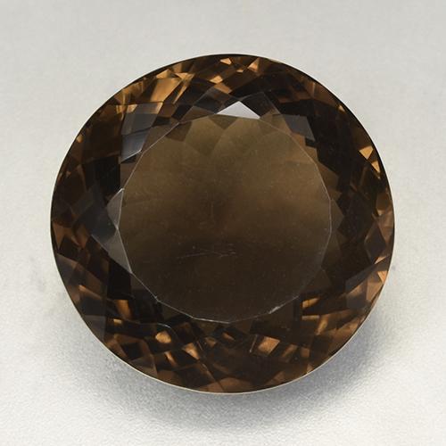 Quartzo fumê marrom natural 52,49ct, corte redondo, VVS-VS
