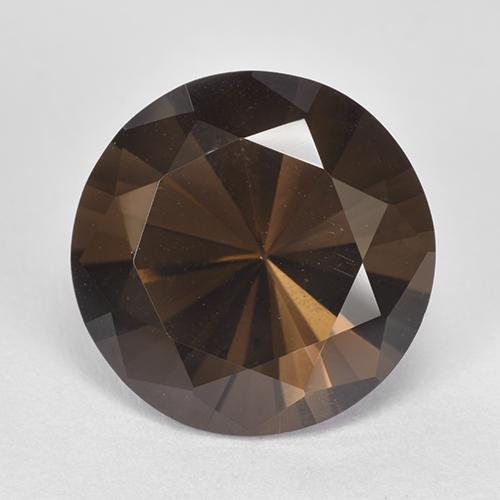 Quartzo fumê marrom natural 7,51ct, corte redondo, VVS-VS