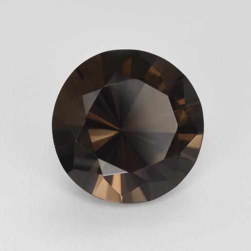 Quartzo Fumê Marrom Natural 3.91ct, Corte Redondo, VVS