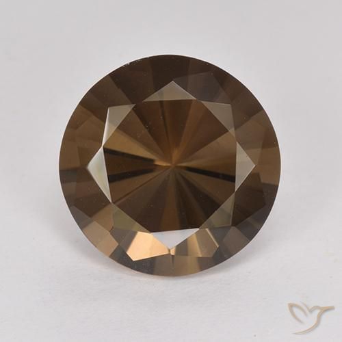 4.89ct Natural Castanho médio Quartzo Fumê, Redondo, VVS