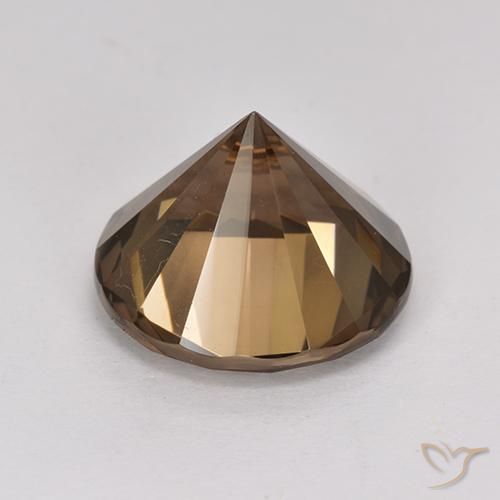 Quartzo Fumê Castanho médio Natural 4.89ct, Redondo, VVS