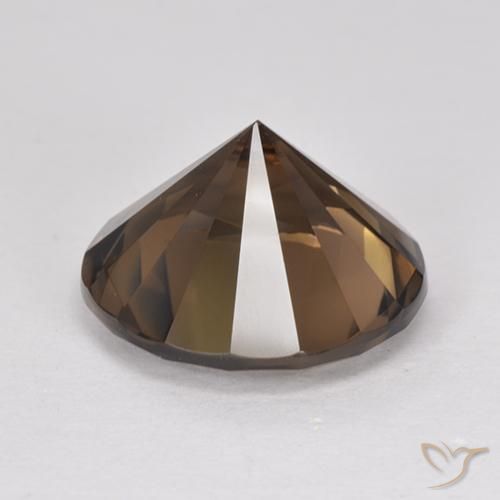 Quartzo Fumê Castanho médio Natural 7.01ct, Redondo, VVS-VS