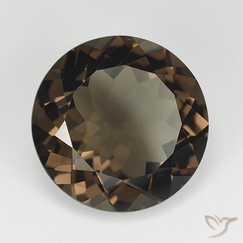 Quartzo Fumê Castanho médio Natural 11.40ct, Redondo, VVS