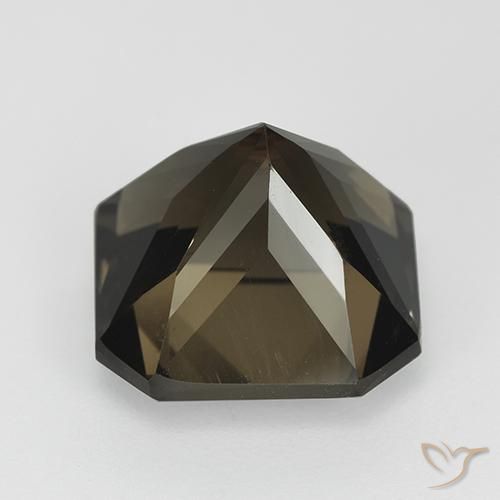 Quartzo Fumê Umber Brown Natural 8.46ct, Corte Octógono / Esmeralda, VVS-VS