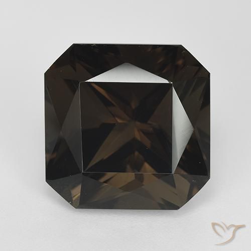 11.02ct Natural Chocolate marrom Quartzo Fumê, Corte Esmeralda, VVS