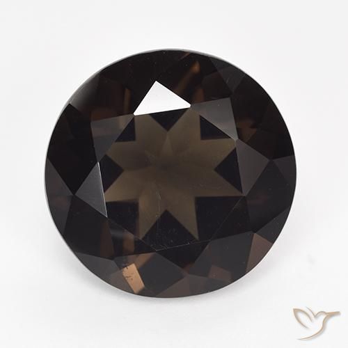 13.52ct Natural Castanho médio Quartzo Fumê, Redondo, VVS-VS