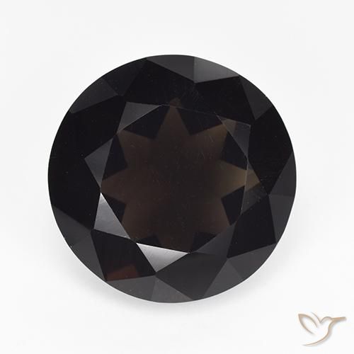 Quartzo Fumê Marrom escuro Natural 11.30ct, Redondo, VVS-VS