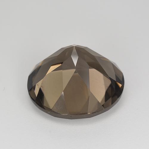 Quartzo fumê marrom natural 8,82ct, corte redondo, VVS-VS