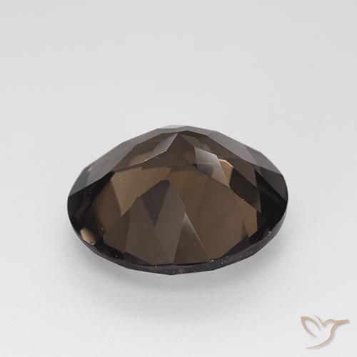 Quartzo Fumê Castanho médio Natural 7.63ct, Redondo, VVS-VS