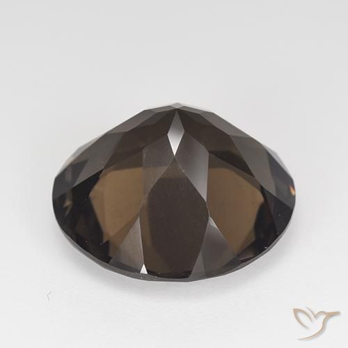Quartzo Fumê Castanho médio Natural 11.72ct, Redondo, VVS-VS