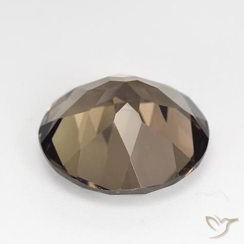 Quartzo Fumê Castanho Nogueira Natural 11.84ct, Redondo, VVS-VS