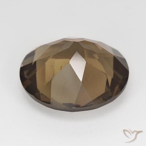 Quartzo Fumê Gingerbread Marrom Natural 13.68ct, Redondo, VVS-VS