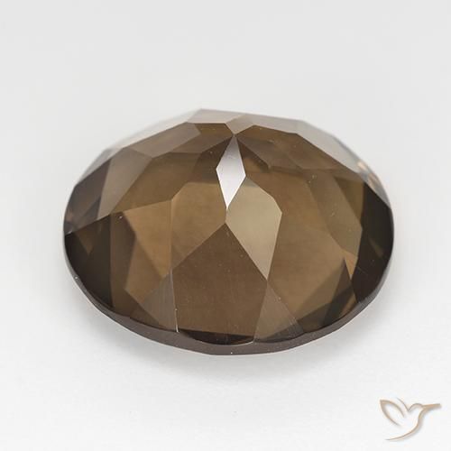 Quartzo Fumê Gingerbread Marrom Natural 11.57ct, Redondo, VVS-VS